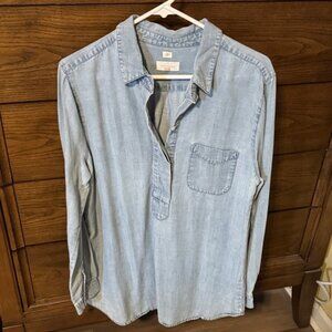 LOFT Softened Jean Shirt